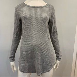 CHASER Long Sleeve Waffle Knit Thermal Top